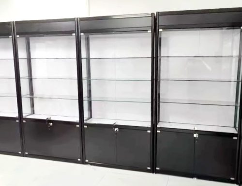 玻璃展示櫃 (全黑色)